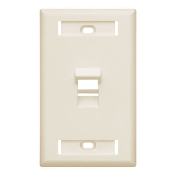 Leviton Number of Gangs: 1 Plastic, Light Almond 42081-1TS